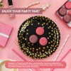 150PCS Paper Plates and Napkins Set - Black and Gold