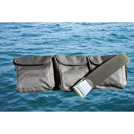 AKM-Diving pocket weight belts (Black, large)