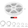 Round Key Rings 690 Pieces Split Rings Metal 4/5/6/8/10/12 mm