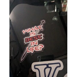 zefforCrafts Conan the Barbarian / Destroyer movie quote die cut vinyl sticker your choice - What is best in life?, Small