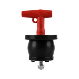 T-Handle Scupper Plugs Expansion Rubber Plugs Boat Drain Plug Twist-Turn Sealing Plug with Screw and Nut for 52-64mm Pipe Diameter