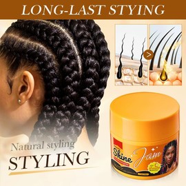 Shine 'n Jam Conditioning Gel, 113 g Smoothing Cream Gel Hair Shine Wax Quick Drying Hair Styling Cream Shine N Jam Gel For Braids, Great For Taming Fringe, Ponytails, Soft Weaves And Braids