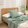 BESTOUCH 100% Washed Cotton Pillowcase for Hair and Skin Linen