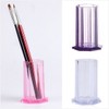 Octagonal acrylic brush holder and pen holder / 팔각 아크릴 브러쉬꽂이 펜꽂이
