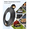 GUZIKO 12FT Replacement Propane Hose with 1/4" Inverted Male Flare,