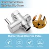 1 Piece 3 Way Valve Diverter Valve Diverter for Shower