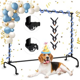 Tsolzdadi Backdrop Stand with Wheels, 10x7ft (WxH) Adjustable Photo Background Stand, Heavy Duty, Banner Backdrop Stand for Party Decoration/Photography/Birthday/Studio