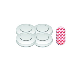 Aktion-Jeising GS559A Wireless Smoke Detectors EN14604:2005/AC-2008 with Magnetic Attachment Set of 4