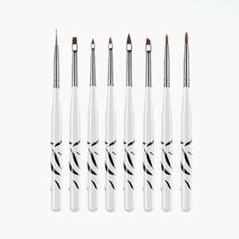 Half Club/Celler Hub_ Women's Trend Fashion Nailbrush 8 Set / 하프클럽/셀러허브_여성트랜드패션 네일브러쉬 8종세트