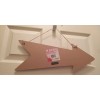 Happy Valentine's Day Arrow Sign "Love Shack" 16" X 6.5"