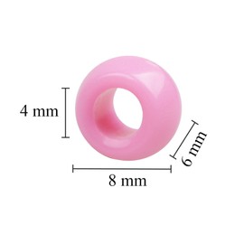 HUASUN Pony Beads 800pcs 8mm Colorful Craft Beads Small Acrylic Beads Loose Beads Pearls Plastic Beads for Jewellery Making, Home Decor, Bracelet, Necklace, Keychain, Phone Strap