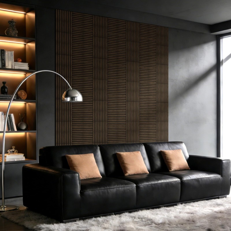 WADILE 16 Pack Self Adhesive Acoustic Wall Panels in Wood