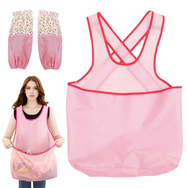 Laundry Coat Large Bag, Laundry Apron Portable Dry Apron Sleeveless
