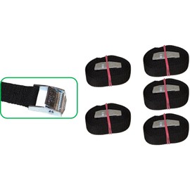 5 x Fastening Straps 1 m x 25 mm 250 kg Made in Germany Tie Down Straps Lashing Straps Buckle Straps Clamp Lock