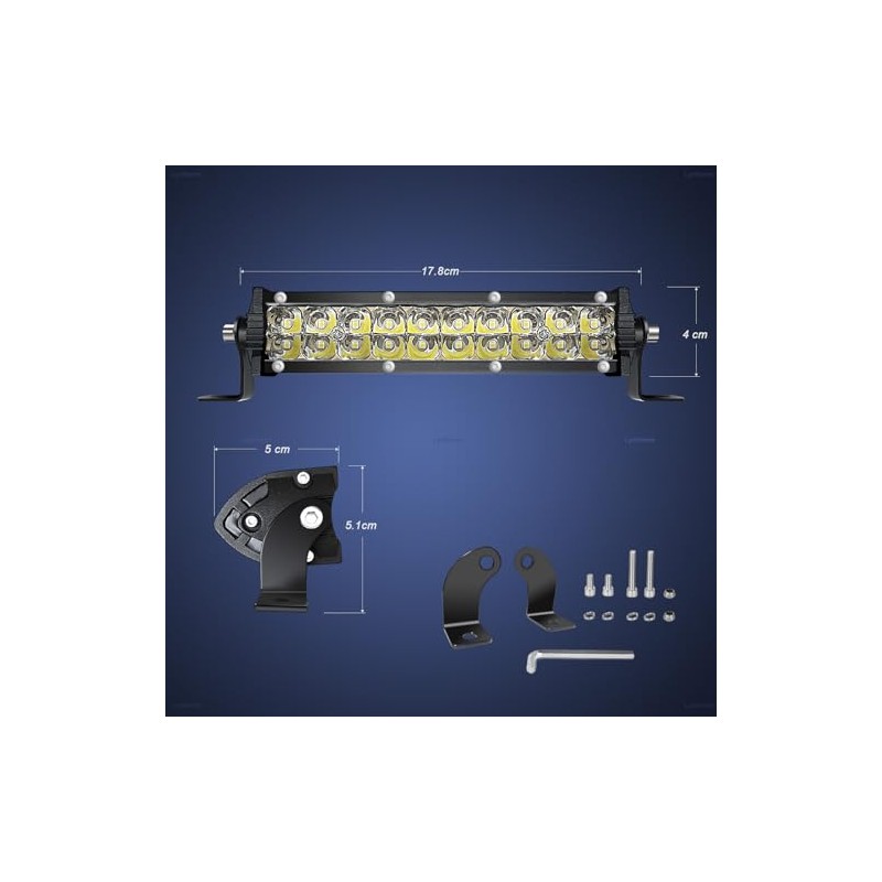 LED Light Bar Work Light 18 cm 60 W Light