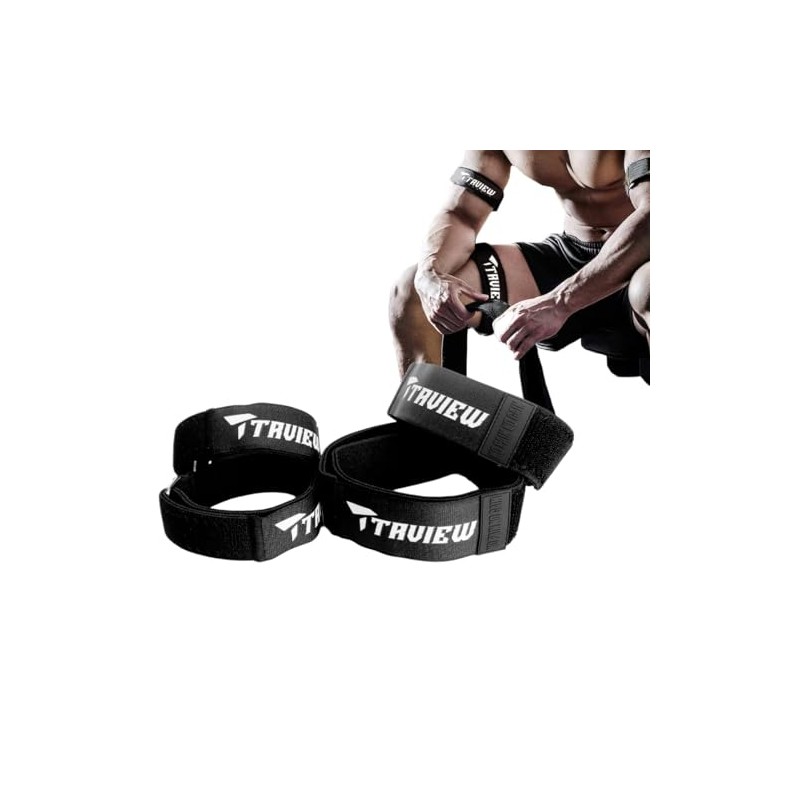 TAVIEW Occlusion Bands,4 Pack (2 Bicep Bands,2 Leg Bands), Comfortable