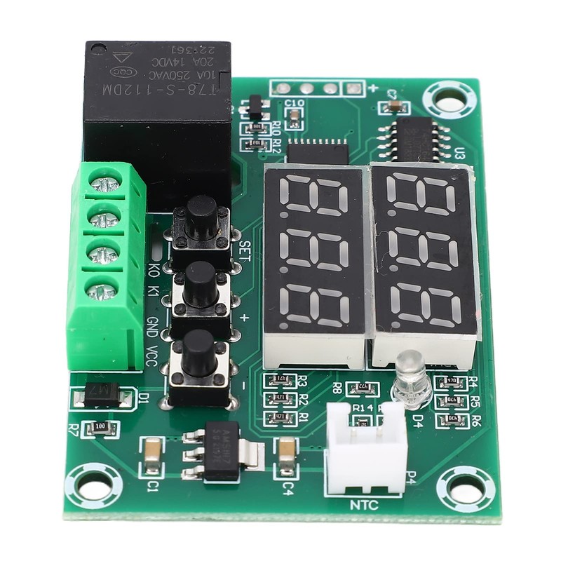 Digital Thermostat Temperature Controller, Dual Display Module with High Accuracy