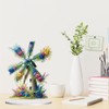 Meecaa Windmill Flower DIY Diamond Desktop Ornament Kit Special Shaped