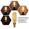 XIAOKALAMI T6/T25 LED Edison Candelabra Bulb, E12 Base, Dimmable, 40W