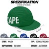 CLAPE 5 Panel Cap Men Women Short Peak Baseball Cap