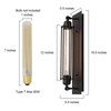 GEPOW Black Wall Sconces, 1-Light Modern Farmhouse Sconces Wall Lighting,