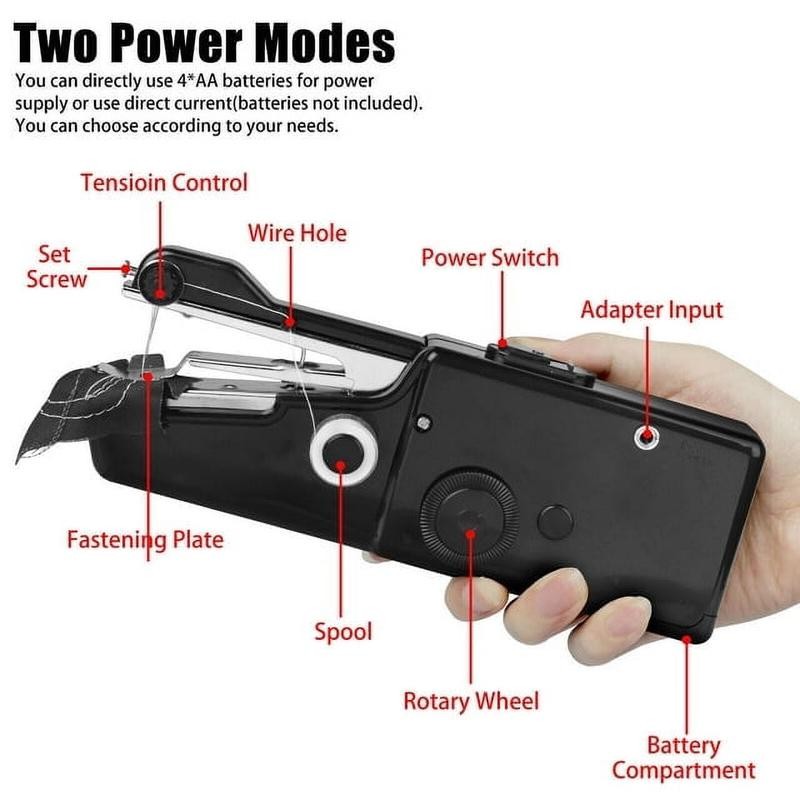 Portable Mending Machine, Handheld Sewing Machine, Mini Handheld Sewing Machine,