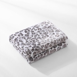 DREAMLANDING Fleece Throw for Sofa Bed Chair Soft Colorful Oversized Decorative Ultra Plush 130x150cm Snow Leopard