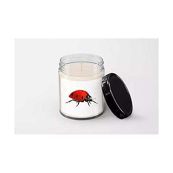 SpreadPassion Ladybug 2 Candle - Soy Wax Candle - Hand