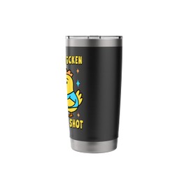 Get Your Flu Shot funny chickens medical nursing chicken hen Stainless Steel Insulated Tumbler