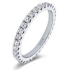 Bo.Dream 2.2mm Round Cubic Zirconia CZ Wedding Full Eternity Band