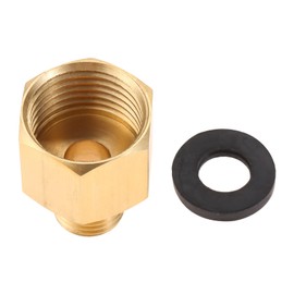 Hicello LPG Gas Adapter 1/2 Inch R x 1/4 Inch LKS Gas Stove Fittings Gas Hose Connector Copper Transition for Gas Cooker, Stool Cooker, Camping Stove