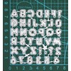 Uppercase Alphabet & Numbers + More Metal Cutting Dies Set,