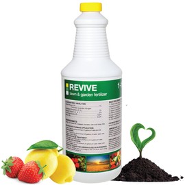 Revive Organic Fertilizer & Mycorrhizal Fungi for Vegetables - Fertilizer for Vegetable Garden - Organic Fish Fertilizer Concentrate Made with Organic Kelp, Hydrolyzed Fish, Humates & Molasses