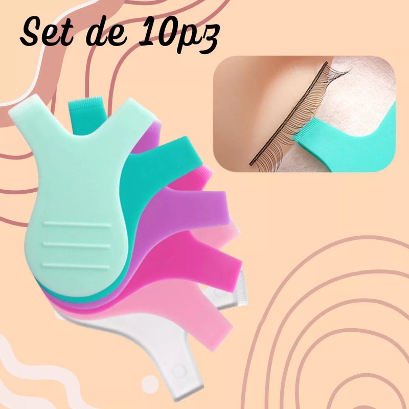 Veraly 10 Cepillos Levantadores Lifting Peine De Pestañas Lash Lift