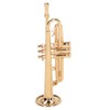Trumpet Model Ornaments Exquisite Brass Miniature Instrument Desktop Decoration Gold