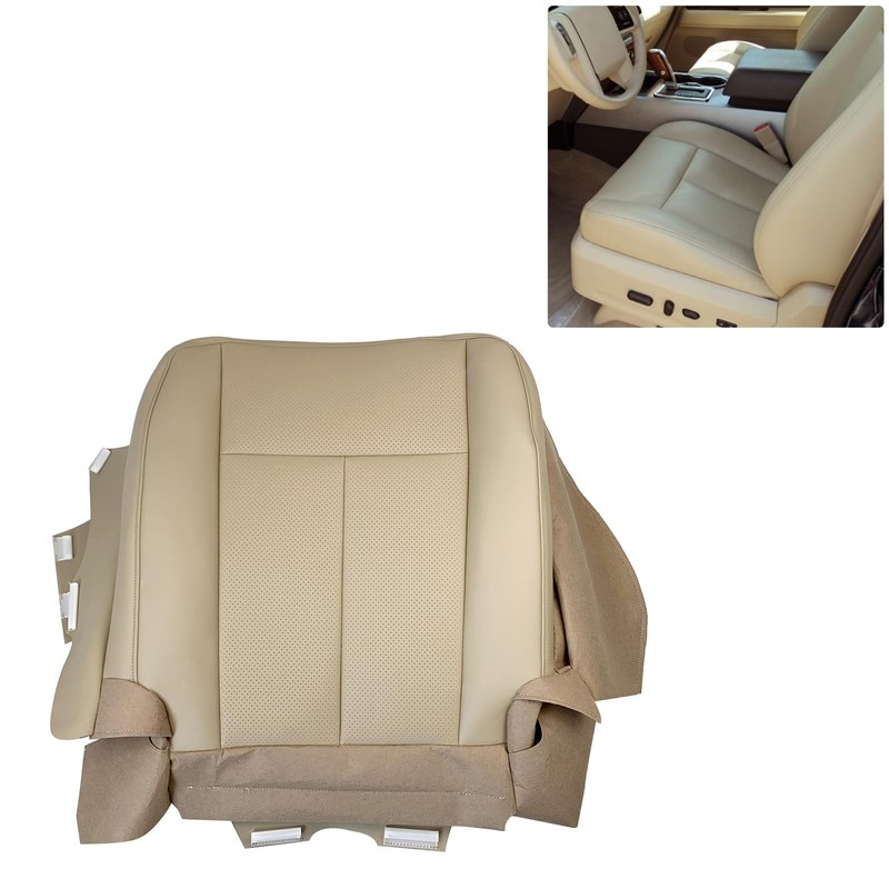 moseiny Driver Bottom Leather Seat Cover Compatible with Ford Expedition