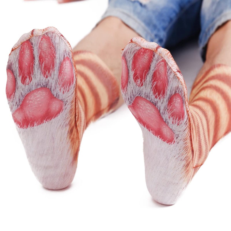 Animal Cat Dog Paw Socks Funny Christmas Gift Stocking Stuffers