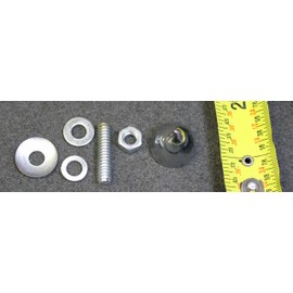 2X 1/4" x 20 Coarse Chrome Bullet Krommett Krommet License Plate Fastener