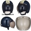 TT&CO. Paulson Bubble Shield Light Smoke Jet Helmet Full Face