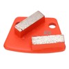 3Pcs Diamond Grinding Shoes Trapezoid Concrete Aggreesive Cutting 2 Long