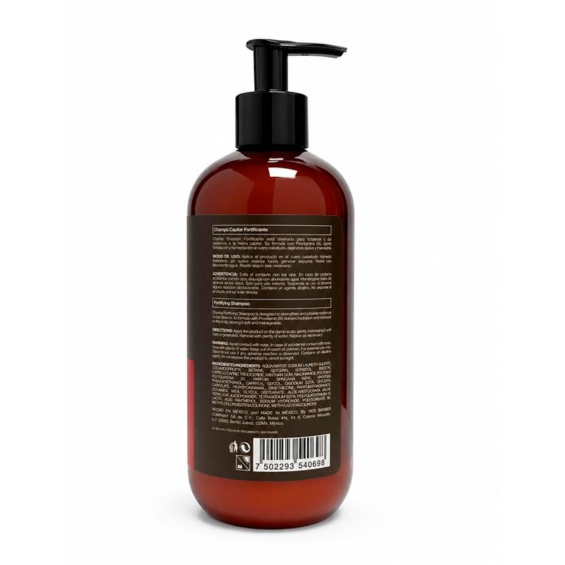 Charle's Shampoo Anticaída Fortificador - Sin Sales y Parabenos -