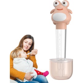 MMSZHL Alimentador de Medicina para Ninos, Chupete Dosificador con Cuentagotas, Alimentador Anti-Ahogo, Dispensador de Medicinas Infantil, Silicona Segura, Ideal para Leche, Agua, Jugo (Rosa)