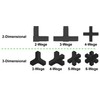 Connector, Pipe Connector for Square Pipes 25 x 25 x
