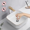LANMU Washbasin Hair Catcher, 1 Piece Washbasin, Drain Outlet, Garbage