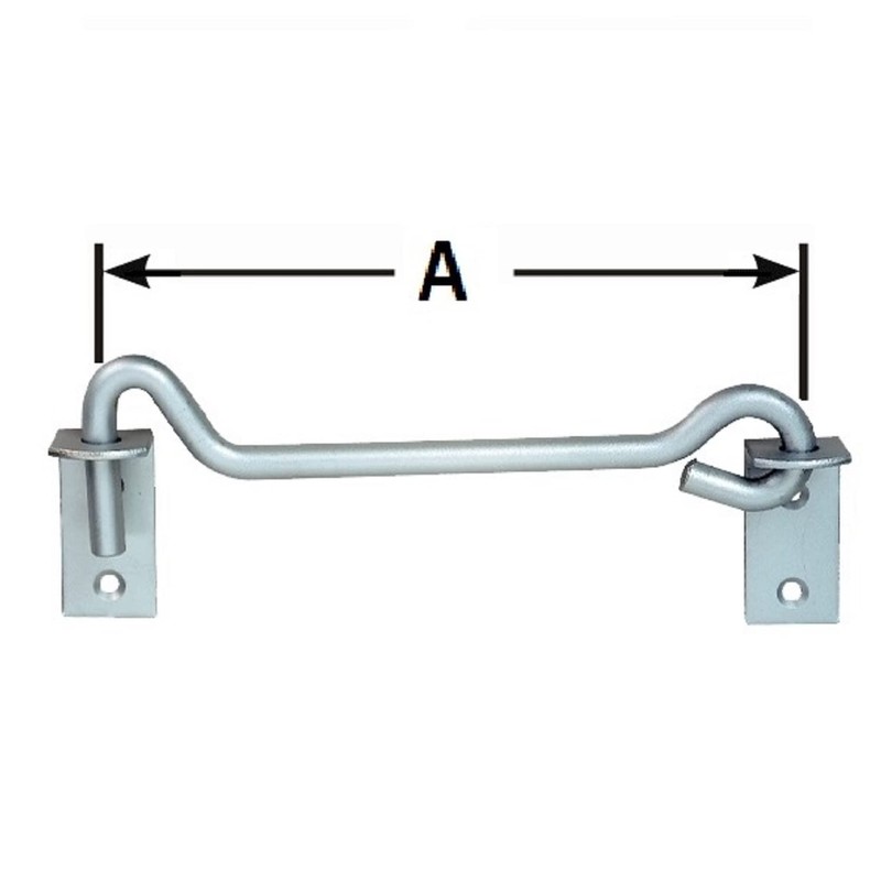 Pollmann Baubeschläge 2160301 Storm Hook Heavy 10 x 500 mm