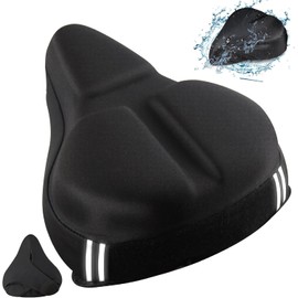 Seven Bicycle Saddle Cover, Cushion, Back Painless, Super Thick, Saddle Cushion, Large Size, 3D Shock Absorption, Easy Installation, Saddle, Cushion, Painless, Non-Slip, Cycling, Comfortable, Work or