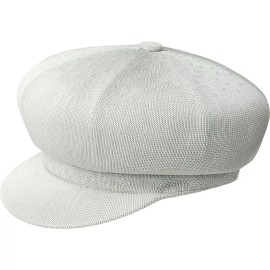 Kangol Tropic Spitfire 792179208003 NEW Men's Hat WHITE Top Button SMALL