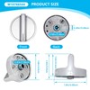 Upgrade W10766544 Gas Stove knobs Replacement for Whirlpool WFG540H0ES0 Range