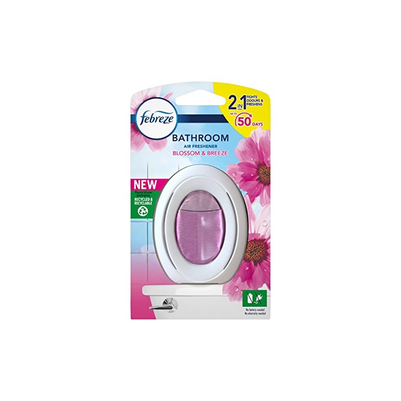 Febreze Bathroom Air Freshener, Blossom and Breeze, 7.2g