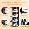 Amllas New 8 Pack Shoe Boxes Stackable, Large Shoe Storage